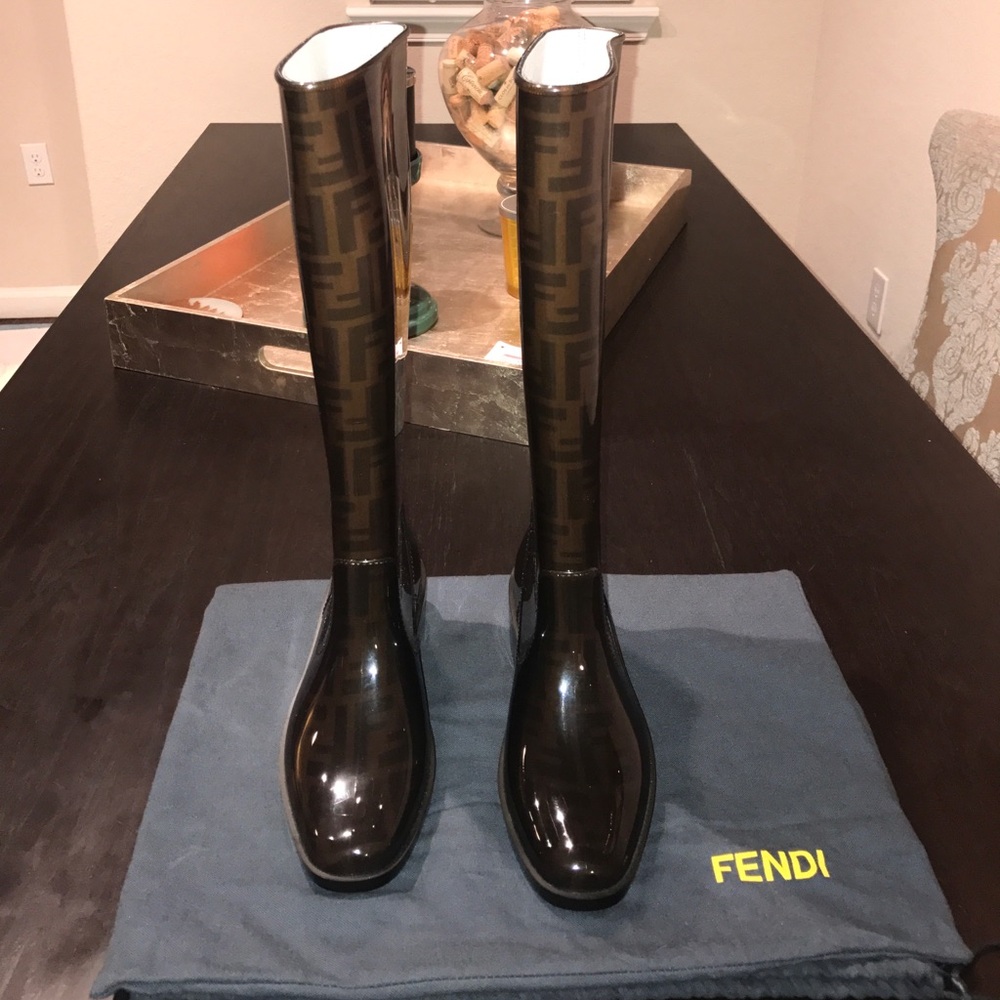 Fendi Zucca Rain Boot